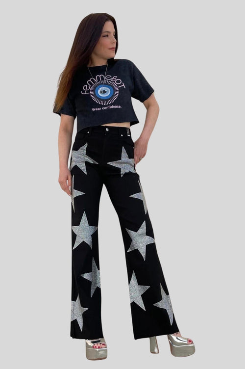 Star Night Wide Jeans
