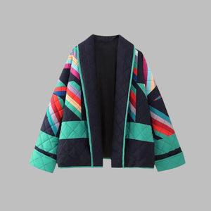 Oversized Retro Quilted Jacket