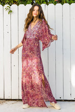 Load image into Gallery viewer, Open Back Embroidered maxi dress
