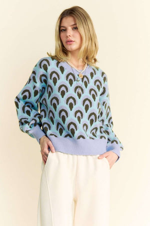 Scale Jacquard Sweater