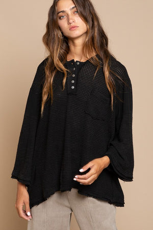 Bell Sleeve Oversized Fit Sweater Top