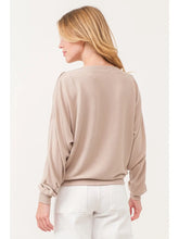Load image into Gallery viewer, Baby Ribbed Boatneck Snap Button Details Long Sleeve Top
