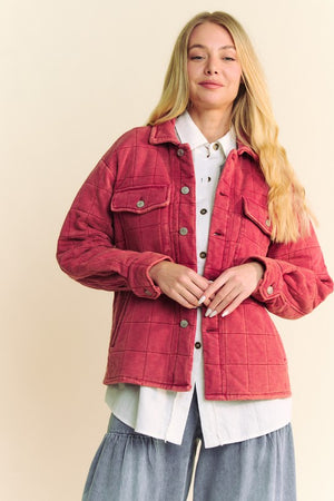 Quilted Button Down Shacket