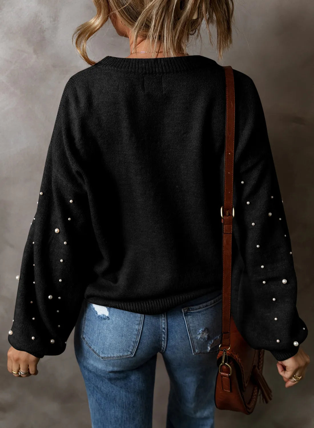 Pearl Round Neck Sweater