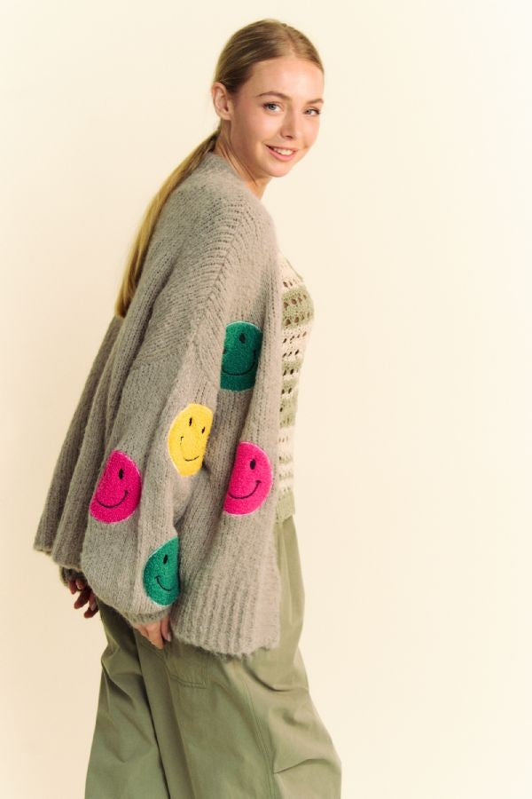 Fuzzy Smile Cardigan