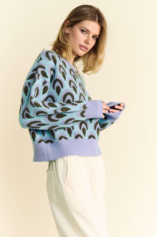 Scale Jacquard Sweater