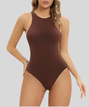 Load image into Gallery viewer, Shaperx Sleeveless Scoop Neck Thong Bodysuit
