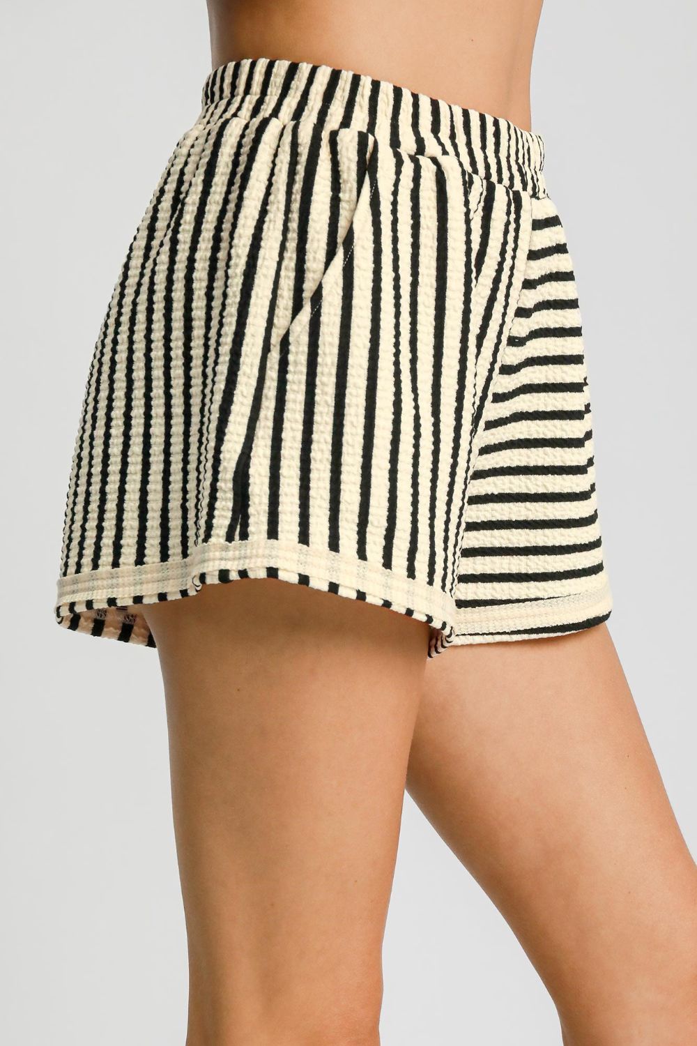 Striped Shorts with Pockets