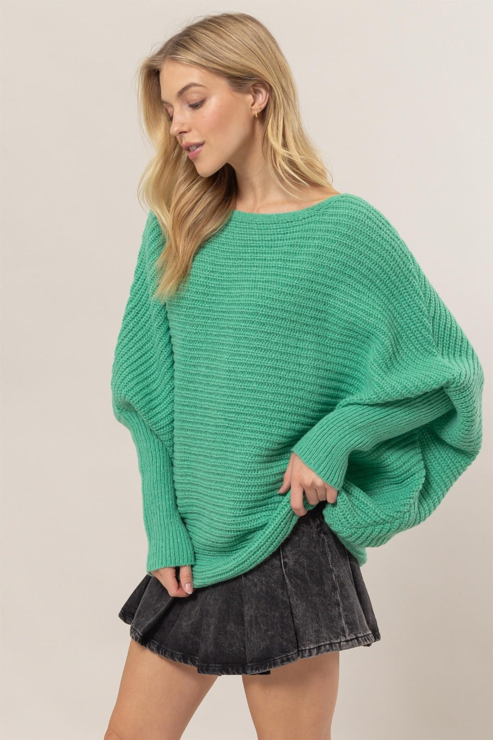 HYFVE Dolman Sleeve Oversized Sweater