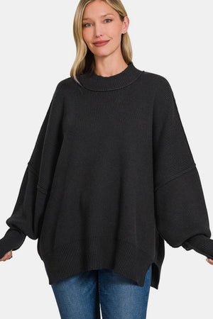 Side Slit Oversize Sweater