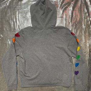 upcycled bling sweatshirt