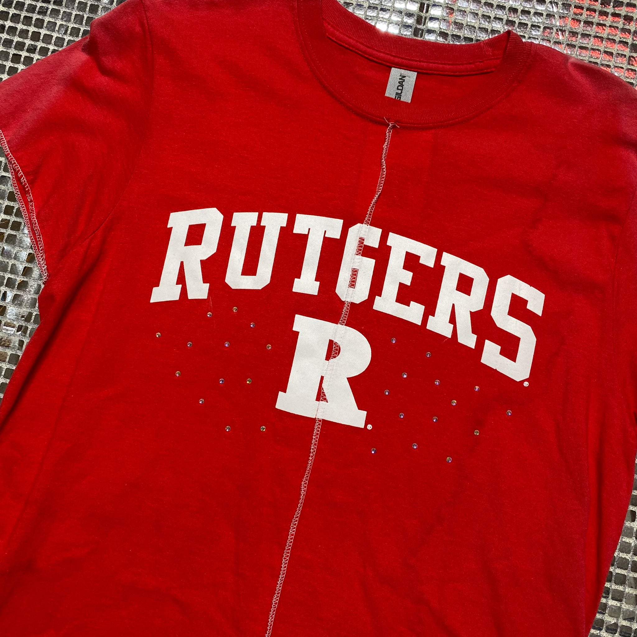 OOAK Rutgers Surged Bling Tee