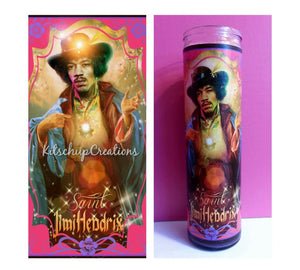 Jimi Hendrix Prayer Candle