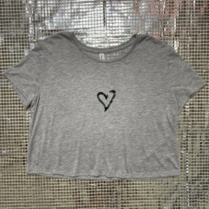 Cropped Heart Tee