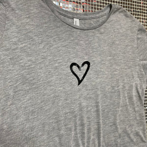 Cropped Heart Tee