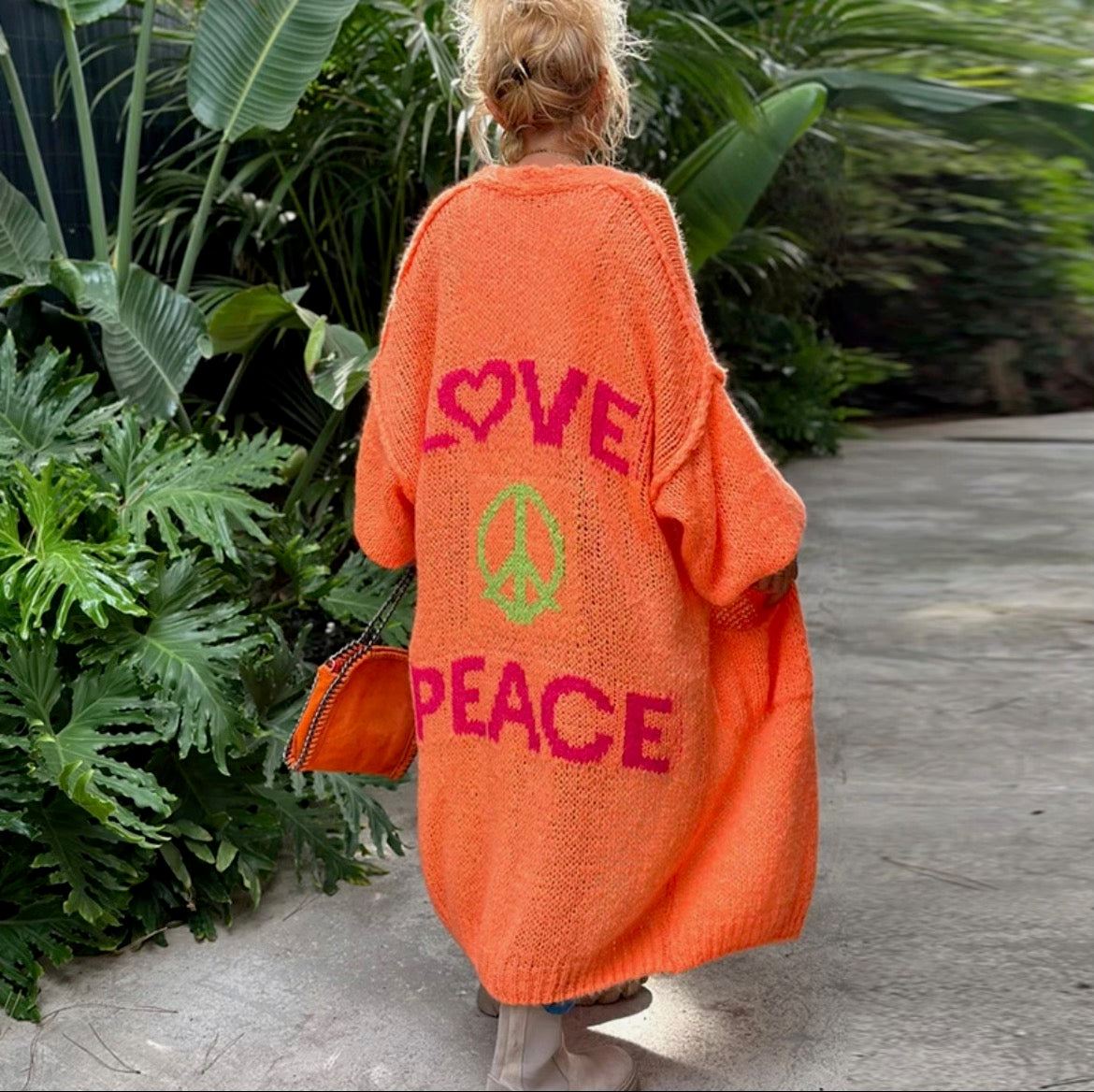 Love & Peace Sweater Duster
