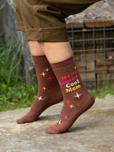 Load image into Gallery viewer, Here Comes Cool Mom W-Crew Socks

