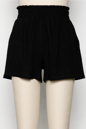 Ruffled Waist Shorts