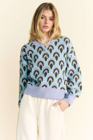 Scale Jacquard Sweater