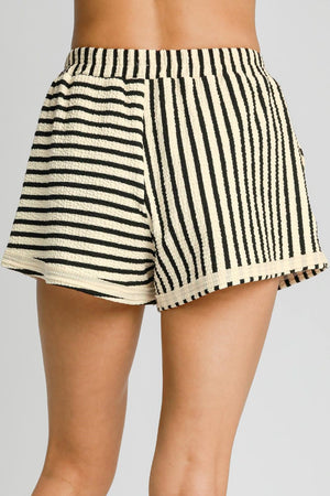 Striped Shorts with Pockets