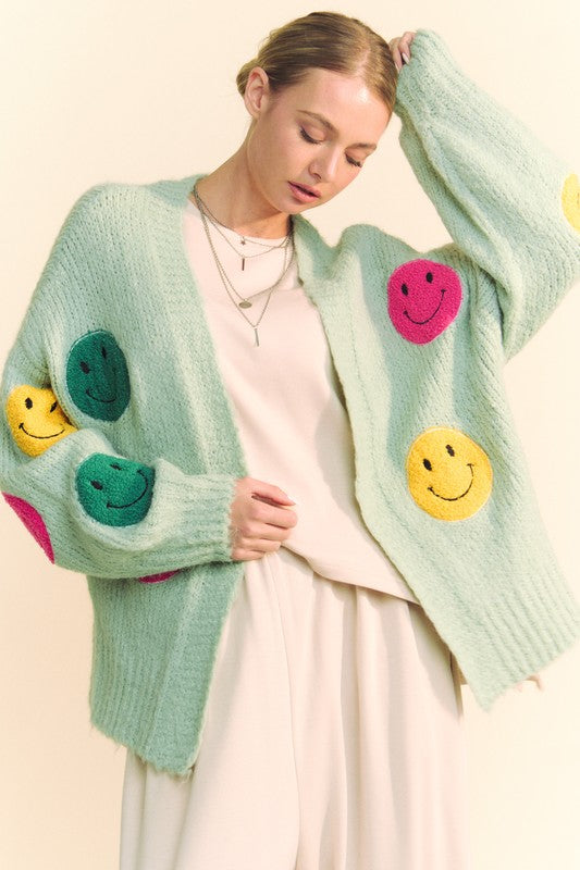 Smile Open Front Cardigan