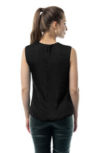 Load image into Gallery viewer, Shirred Gathered Detail Satin Tank
