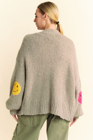 Fuzzy Smile Cardigan