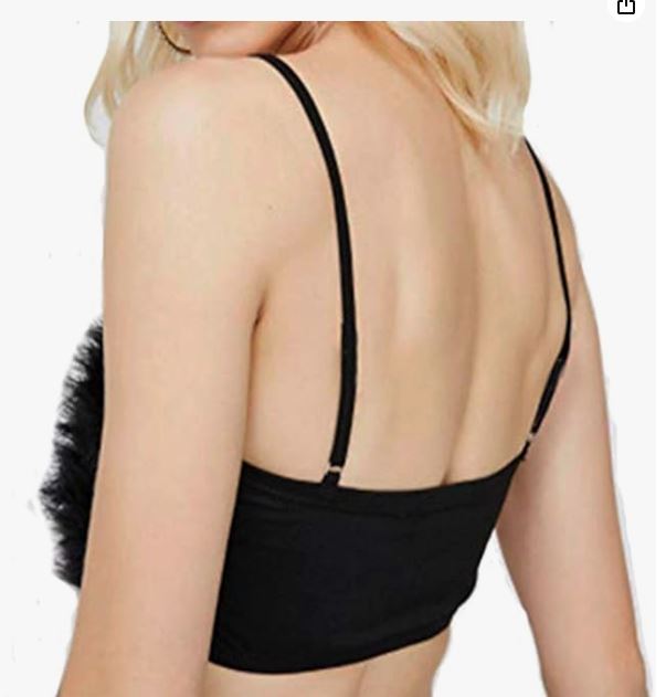 Feather Tube Top with Straps