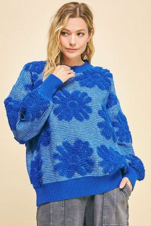 Flower Texture Sweater