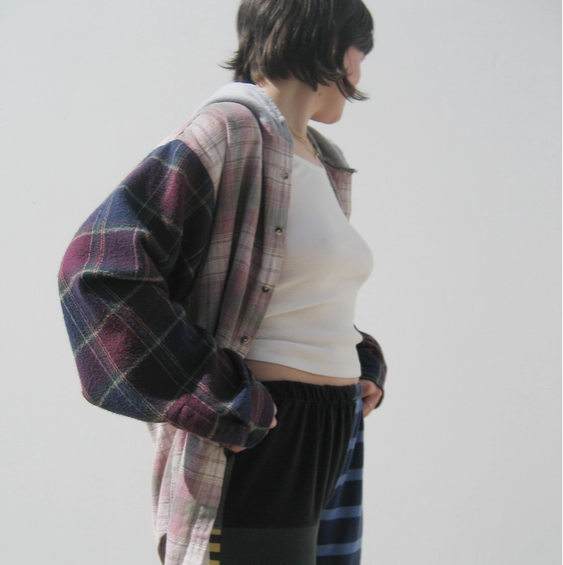 Reworked Flannel Shirt Jacket