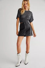 Load image into Gallery viewer, Layla Vegan Mini Skirt

