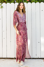 Load image into Gallery viewer, Open Back Embroidered maxi dress
