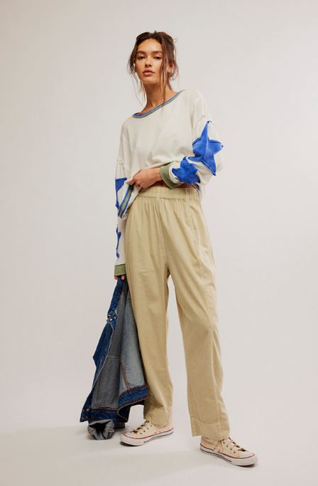 Preppy Poplin Pull On Pant