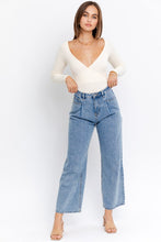 Load image into Gallery viewer, Long Sleeve Surplice Bodysuit
