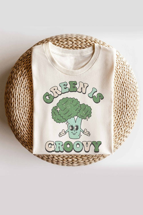 Green Is Groovy Graphic Tee