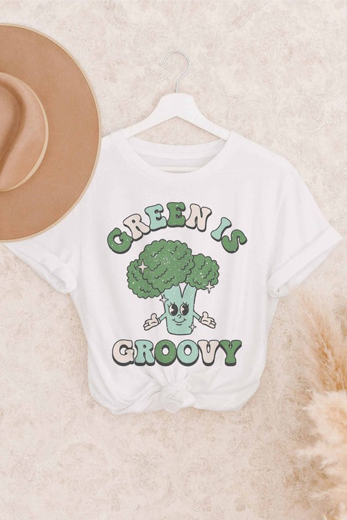 Green Is Groovy Graphic Tee