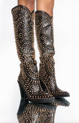 Way Out West Studded cowboy boot